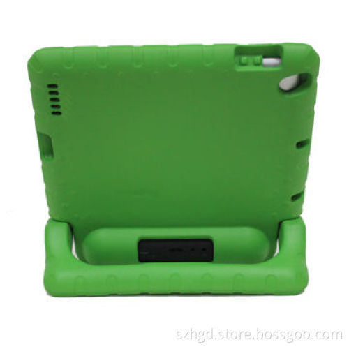 Leather tablet case for iPad, with stereo, stand design for listening and holding everywhere